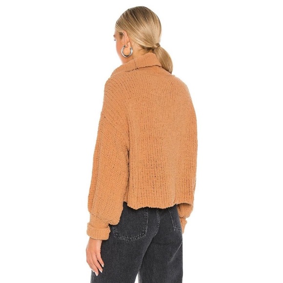 NWT Free People Be Yours Bishop Sweater in colour Camel - Picture 4 of 15